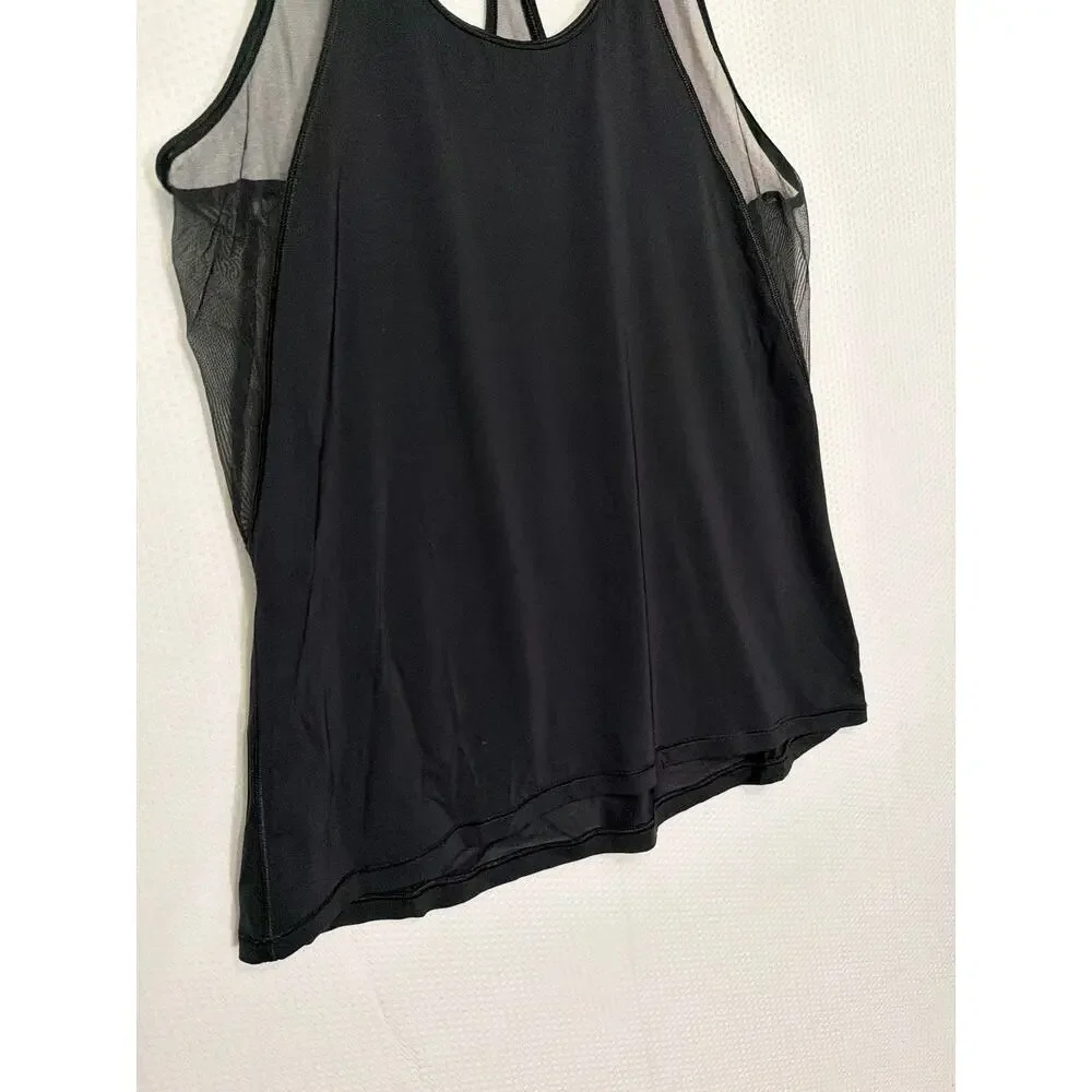 Victoria Sport Black Racerback Tank Mesh‎ Panels Activewear Women’s Small - Picture 3 of 8
